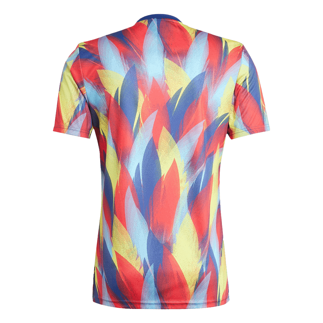 Camiseta de fútbol prepartido del Arsenal 2025/26 colorida