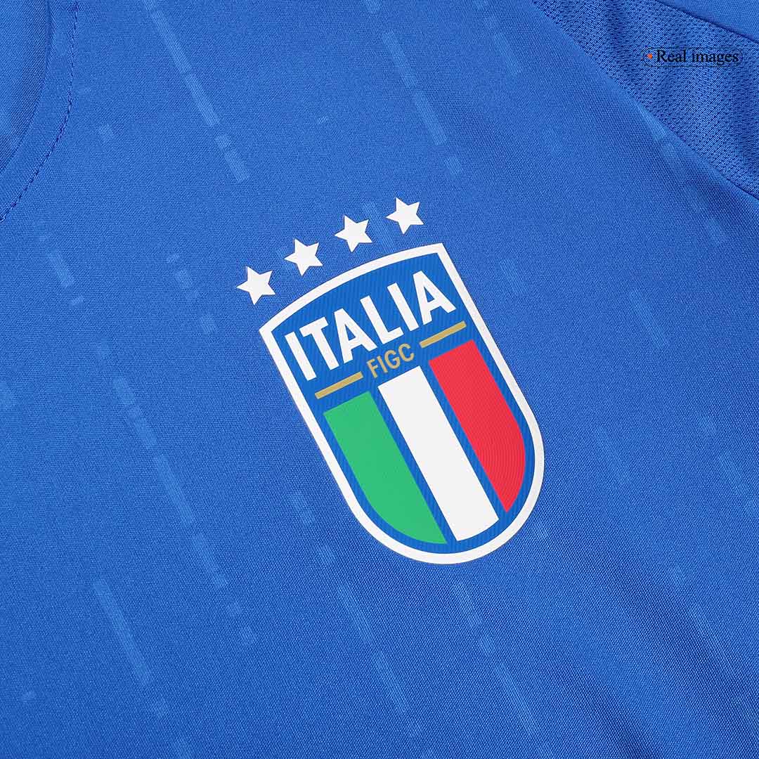 Camiseta de fútbol local auténtica de CHIESA #14 de Italia para la Eurocopa 2024