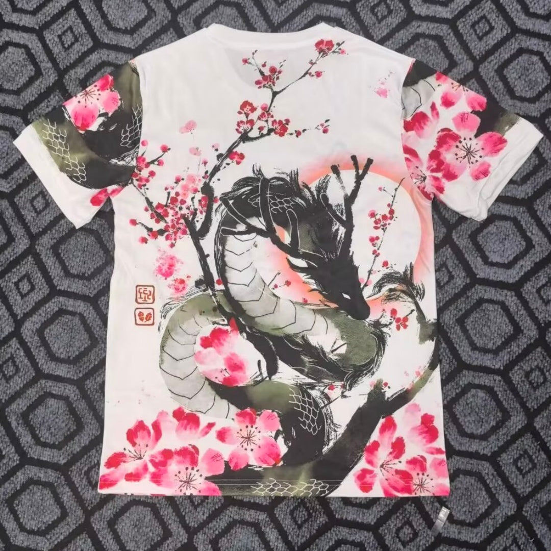 Jersey especial de dragón rosa de anime japonés, talla 25/26