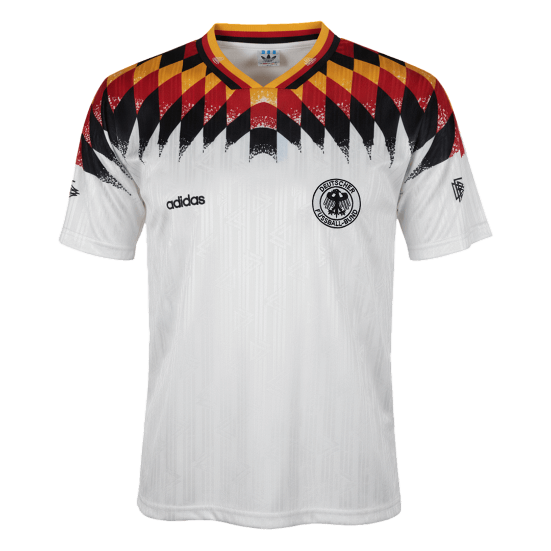 Camiseta retro de fútbol local de Alemania de 1994