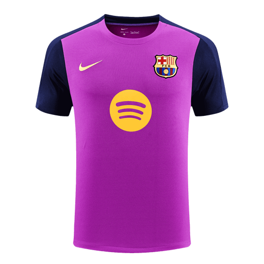 Camiseta de entrenamiento prepartido del Barcelona 2025/26, color morado