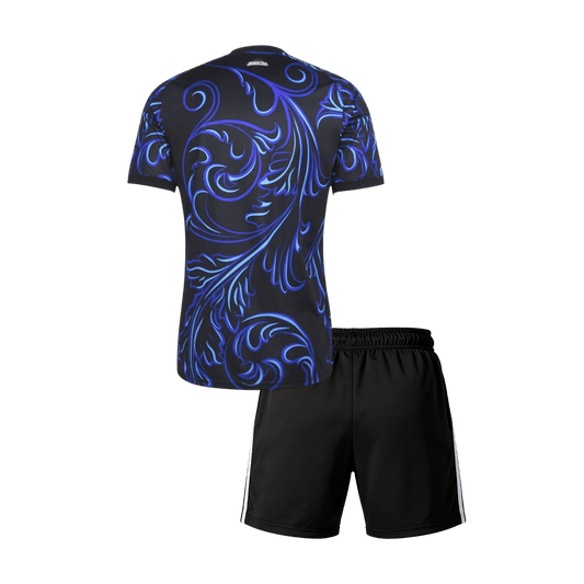 Equipación infantil de visitante de Argentina (camiseta + pantalón corto) para el Mundial 2026