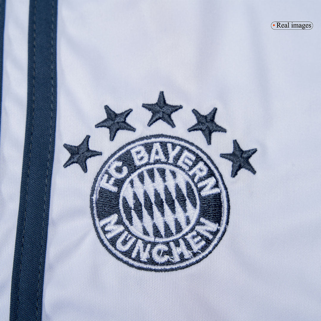 Kit de visitante del Bayern Múnich para niño (camiseta, pantalón corto y calcetines) 2025/26, color blanco