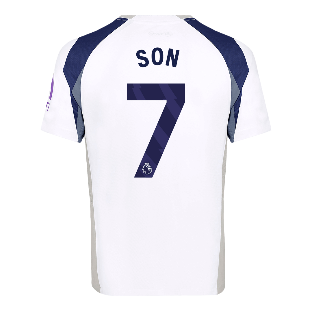 Camiseta de fútbol local del Tottenham Hotspur SON #7 2025/26, blanca
