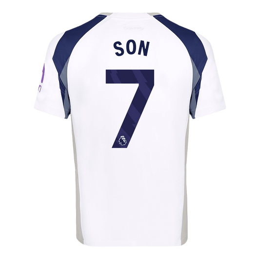 Camiseta de fútbol local del Tottenham Hotspur SON #7 2025/26, blanca
