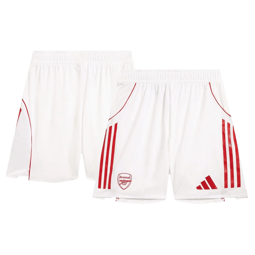 Pantalón cortos blancos auténticos de local del Arsenal 25/26