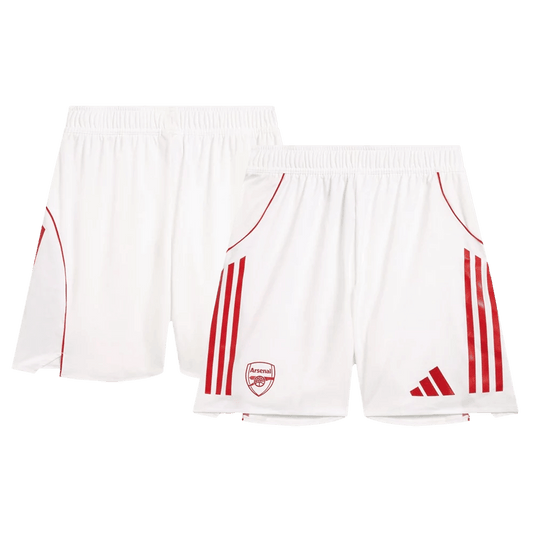 Pantalón cortos blancos auténticos de local del Arsenal 25/26