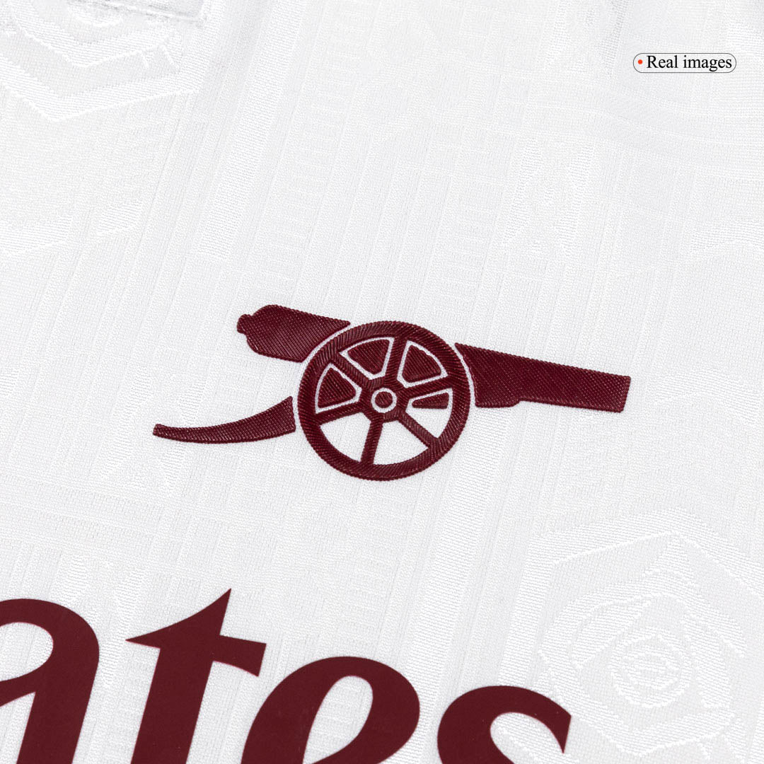 Camiseta de fútbol de visitante del Arsenal 2025/26, auténtica, blanca