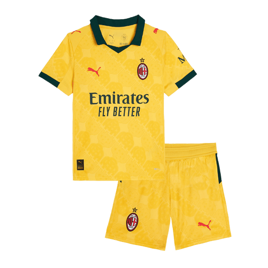 Kit de fútbol visitante del AC Milan para niños (Kit y pantalón corto) 2025/26