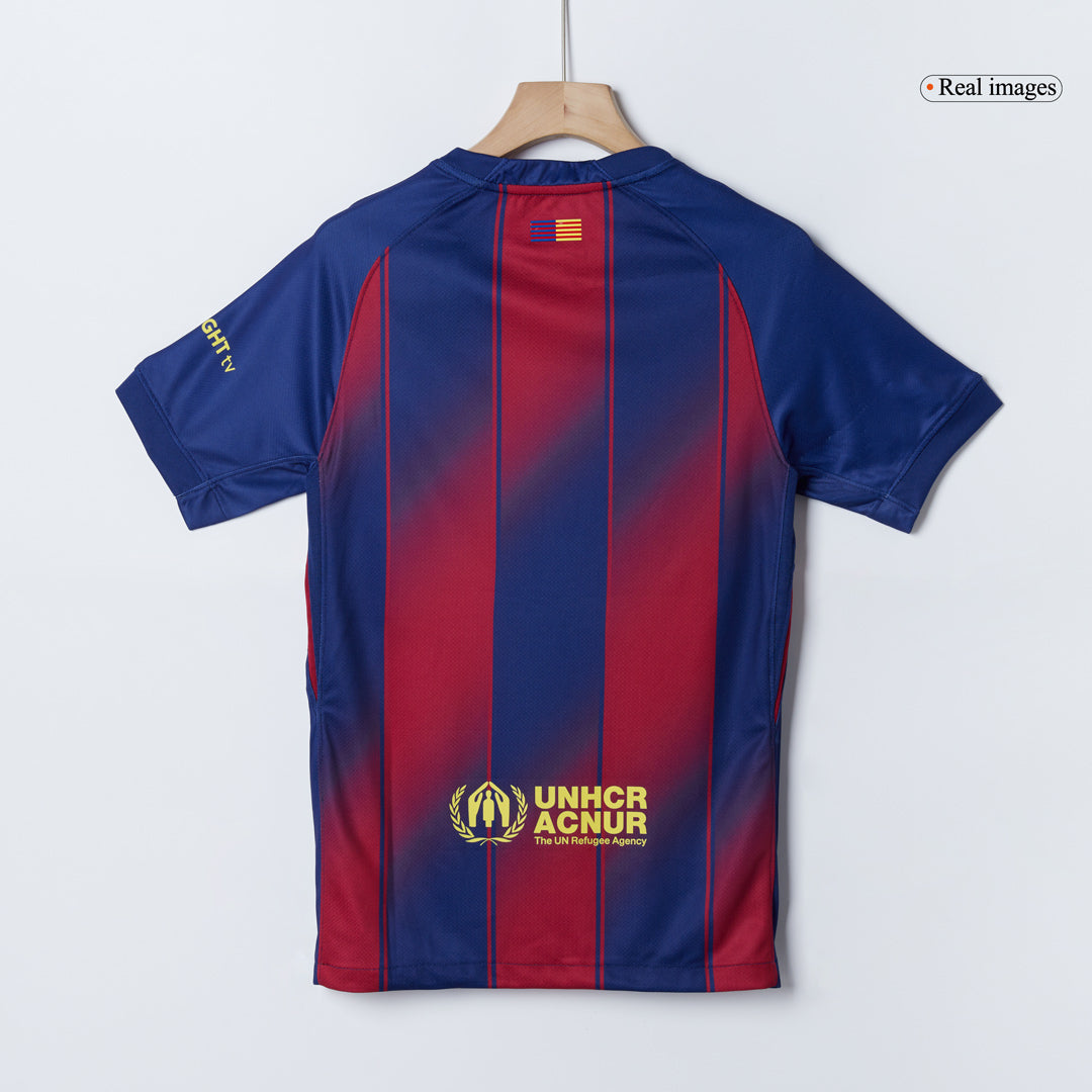 Camiseta de fútbol local CUBARSÍ #2 del Barcelona 2025/26 roja y azul