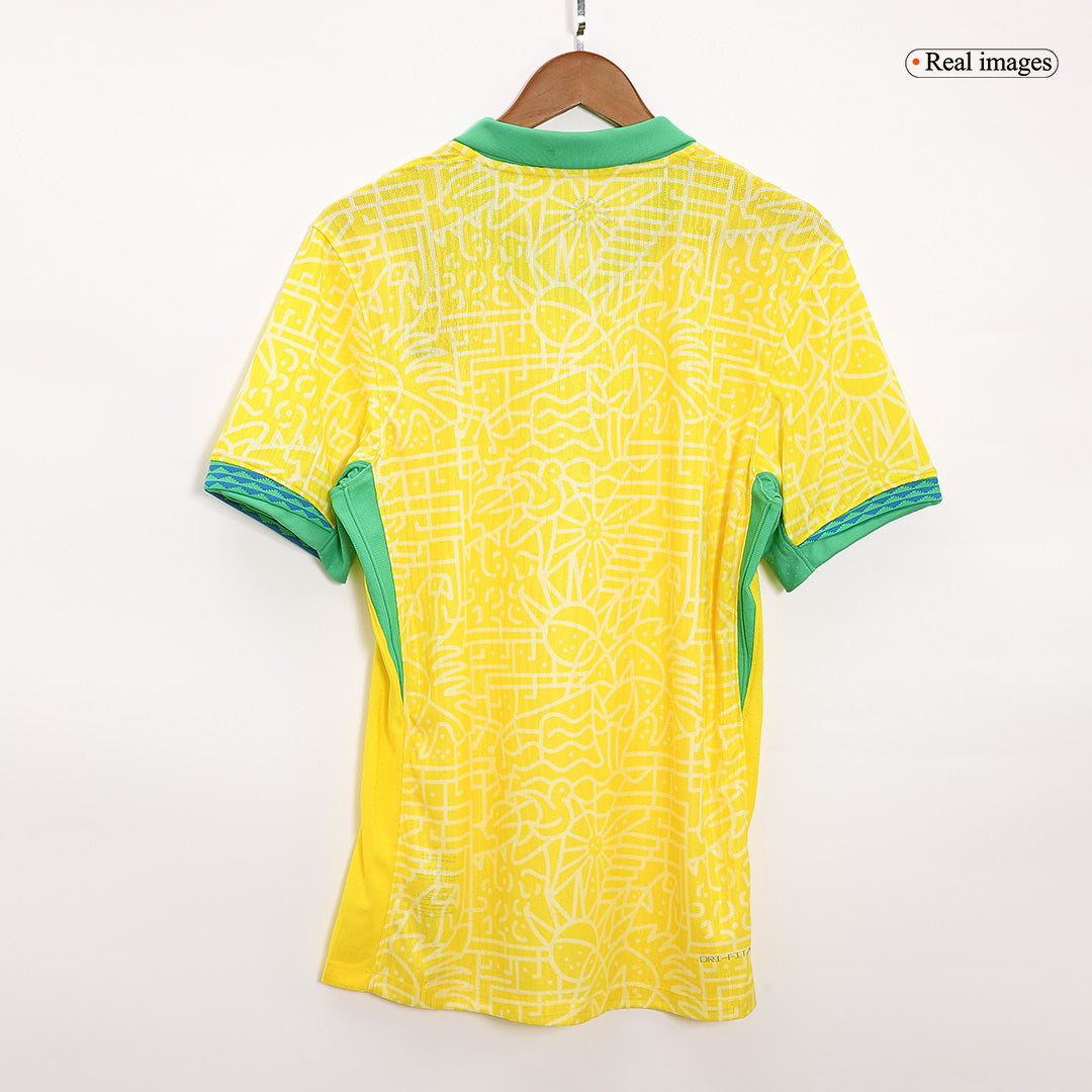 Camiseta de fútbol local auténtica de Brasil para la Copa América 2024
