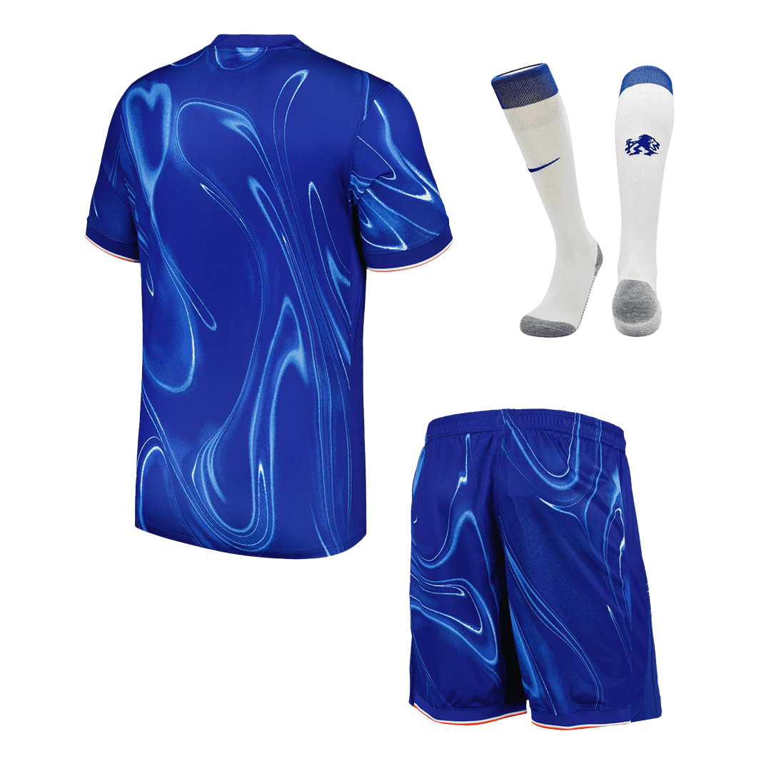 Kit de fútbol local del Chelsea para hombre (camiseta, pantalón corto y calcetines)