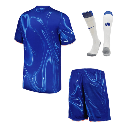 Kit de fútbol local del Chelsea para hombre (camiseta, pantalón corto y calcetines)