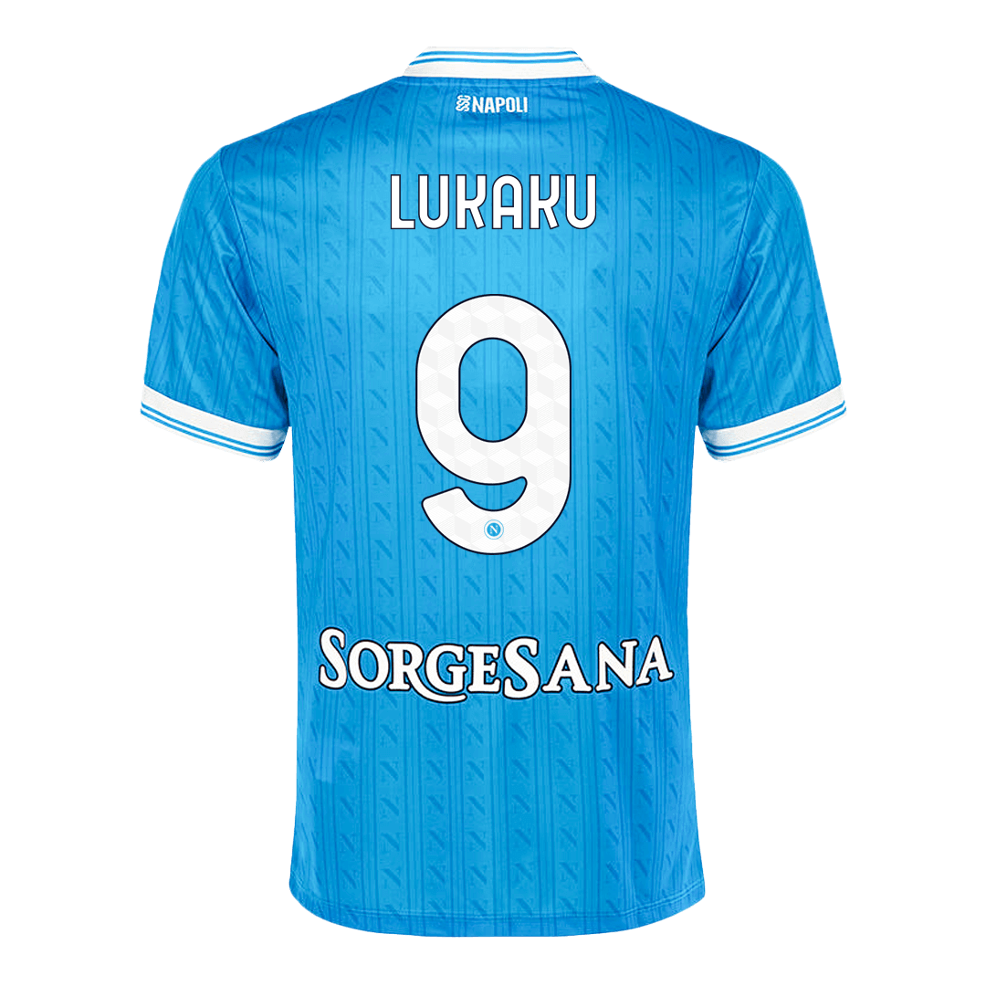 Camiseta de fútbol local LUKAKU #9 Napoli 2025/26 Azul