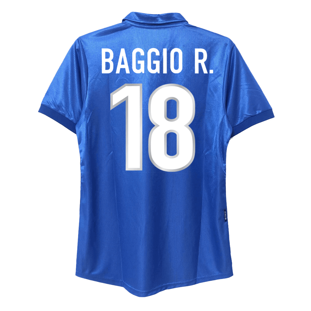 Retro BAGGIO R. #18 1998 Italia Camiseta de fútbol local