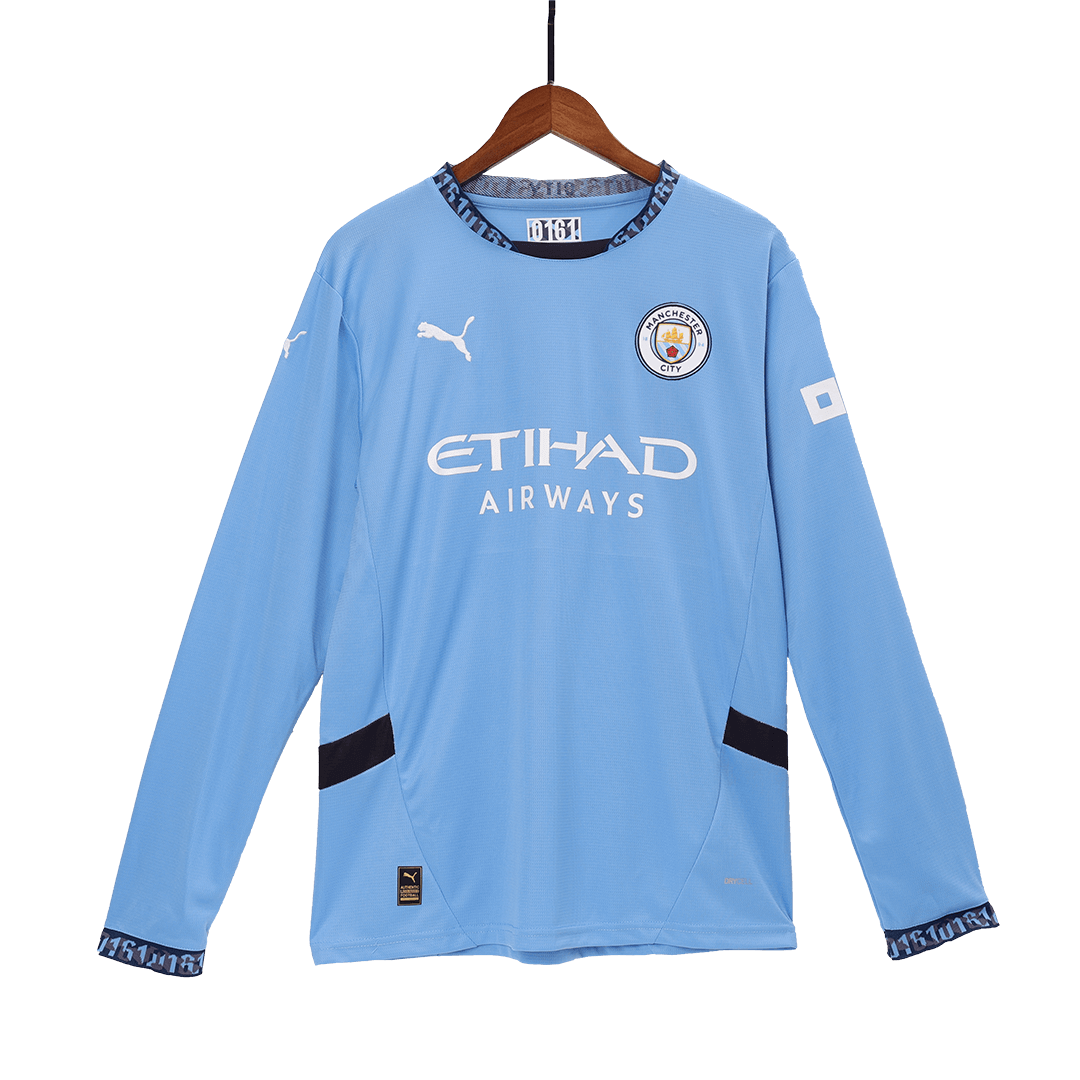 Camiseta de fútbol de manga larga local del Manchester City 2024/25
