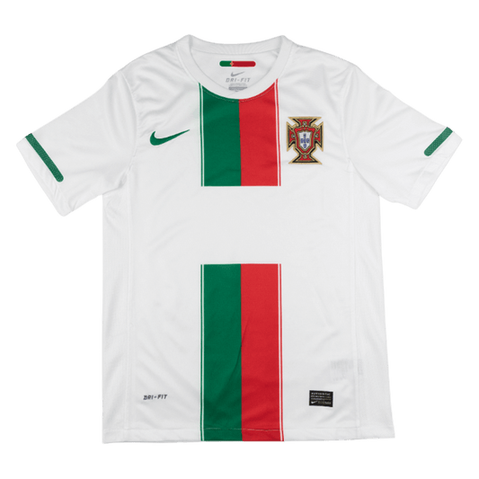 Camiseta retro de fútbol de visitante de Portugal 2010