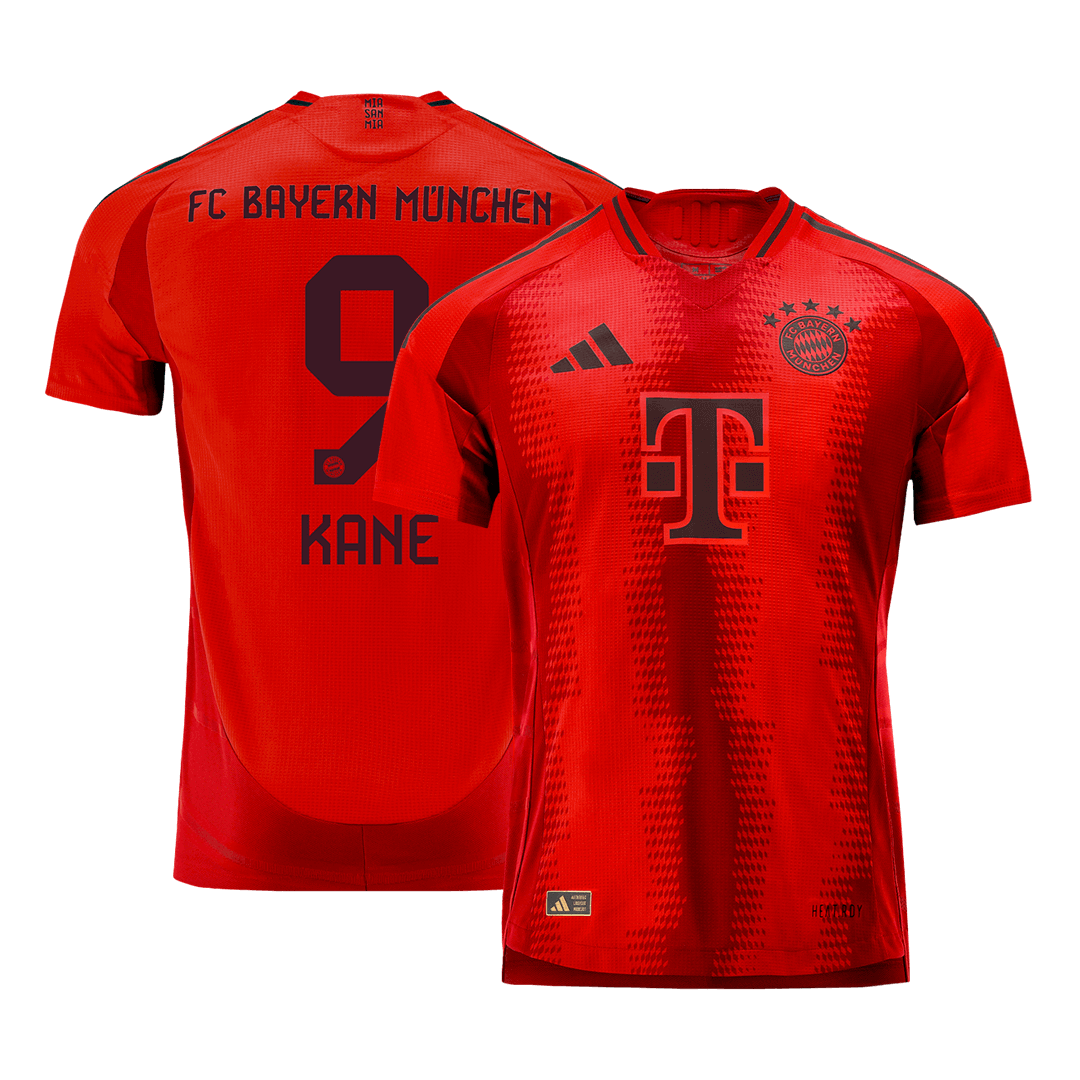 Camiseta de fútbol local auténtica del Bayern Múnich KANE #9 2024/25