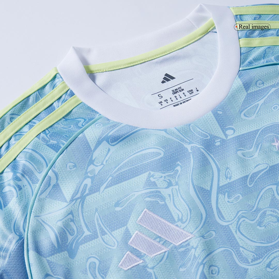 Camiseta de fútbol visitante de la Juventus 2025/26 azul