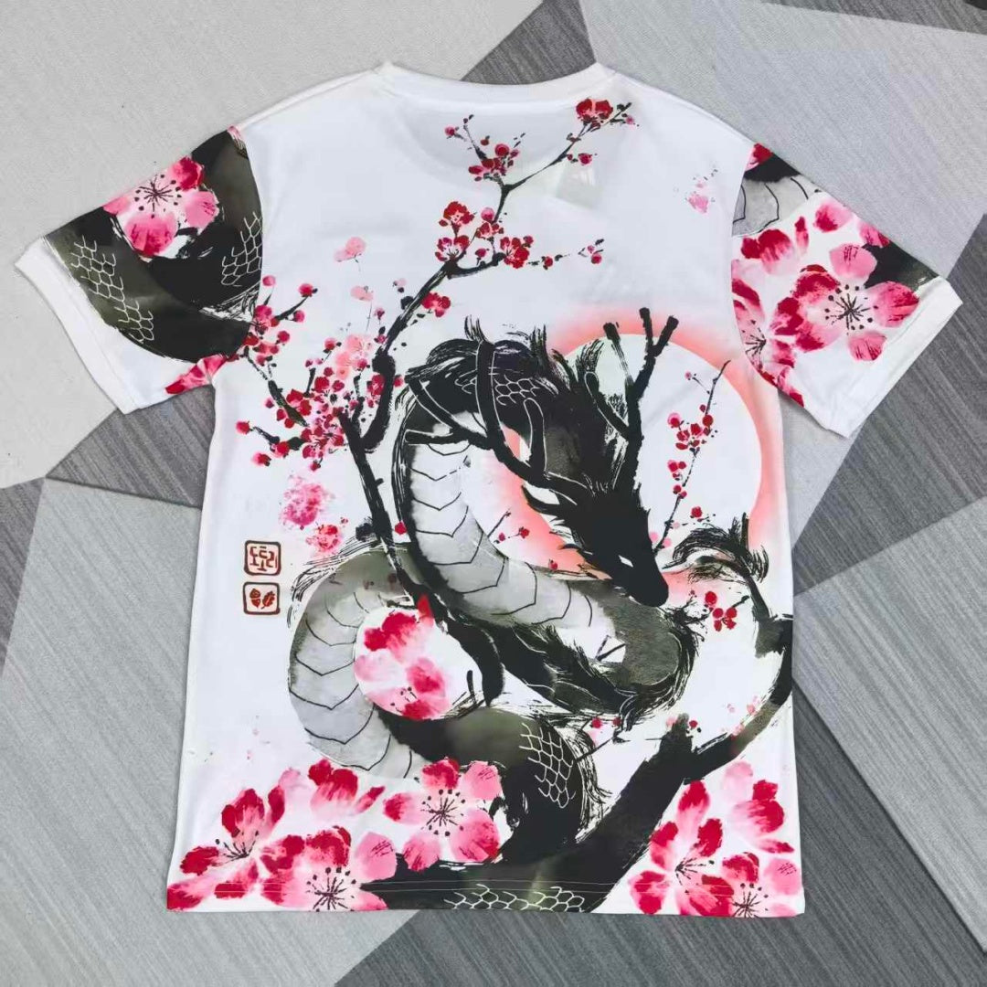 Jersey especial de dragón rosa de anime japonés, talla 25/26