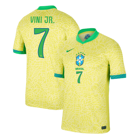 VINIJR. #7 Camiseta de fútbol local de Brasil Copa América 2024
