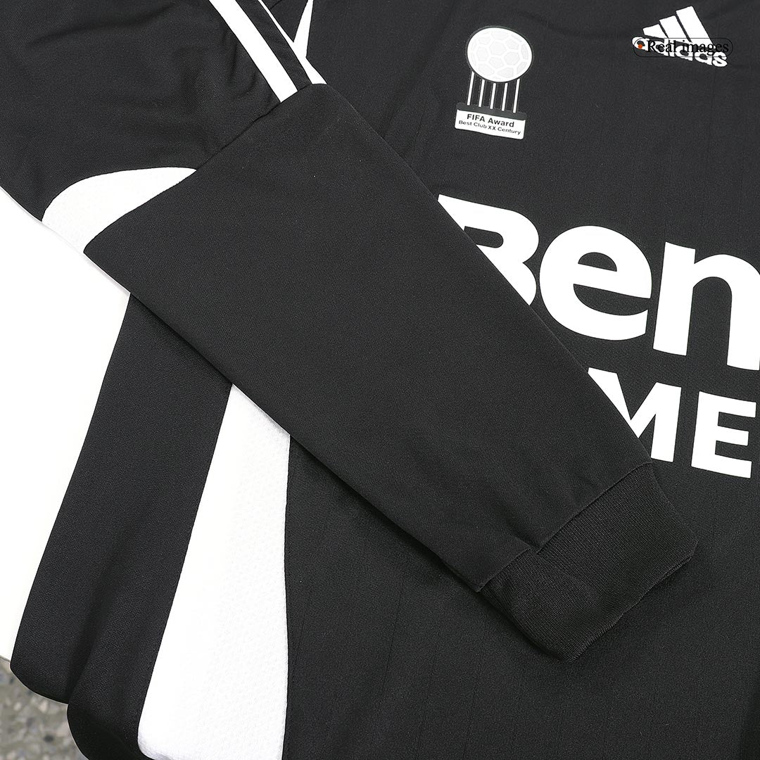 Camiseta de fútbol vintage de visitante del Real Madrid 2006/07, manga larga