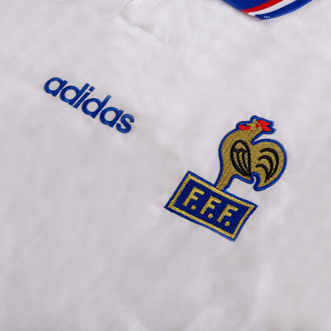 Camiseta retro de fútbol de visitante de Francia 1994