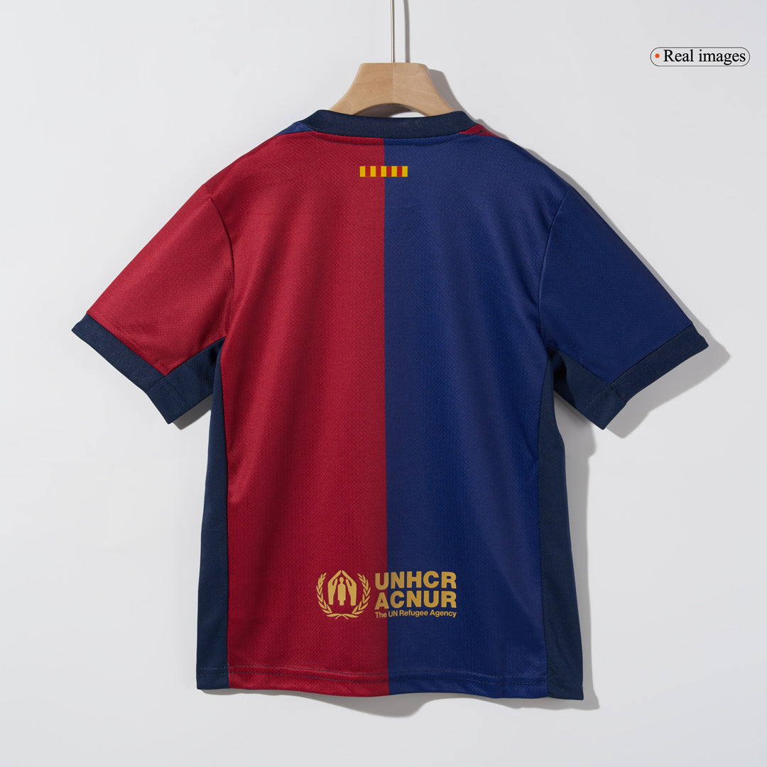 Kits de fútbol personalizados para niños del Barcelona 2024/25