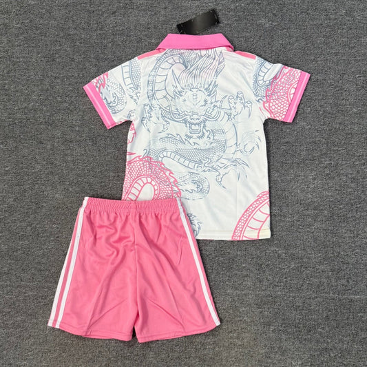 Conjunto infantil Real Madrid 25/26 Polo rosa especial