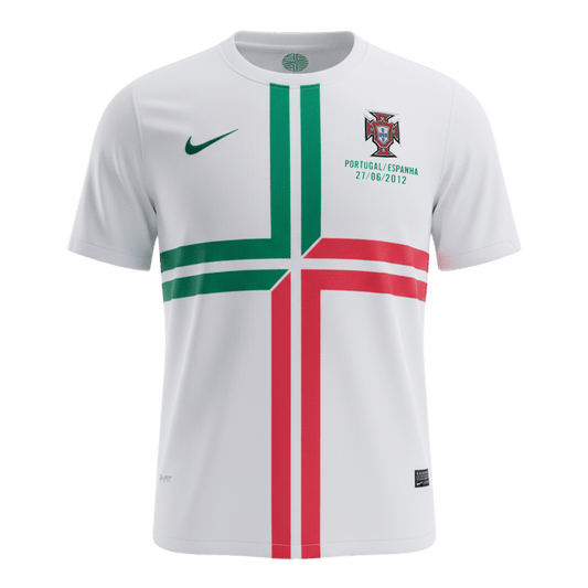 Camiseta retro de fútbol de visitante de Portugal 2012