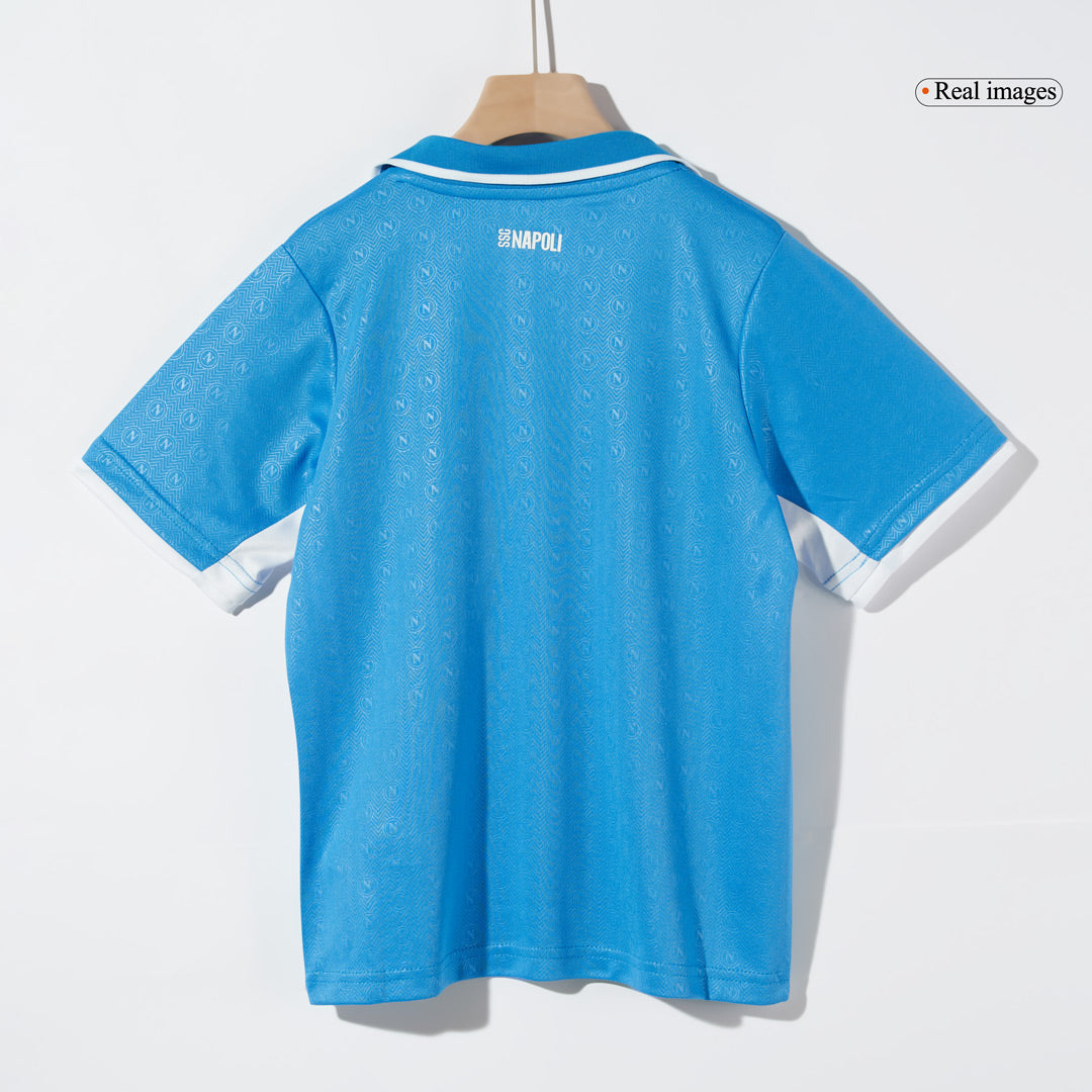 Kit de fútbol local del Napoli para niños (Kit y pantalón corto) 2024/25