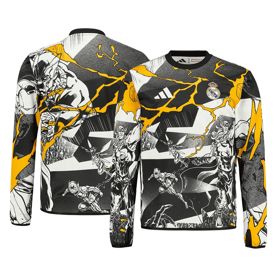 Camiseta de fútbol de manga larga del Real Madrid 2025/26