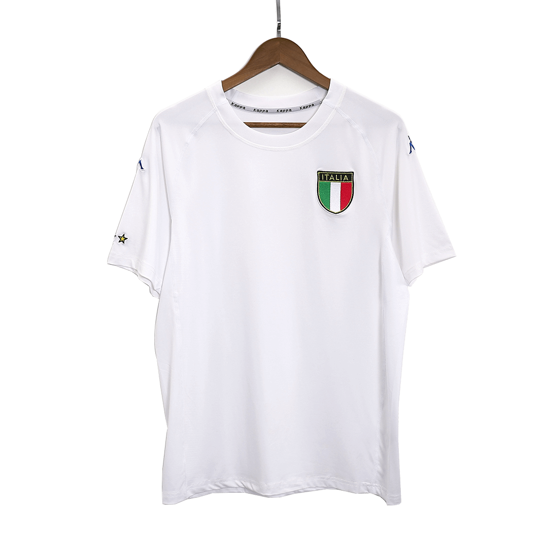 Camiseta retro de fútbol de visitante de Italia 2002
