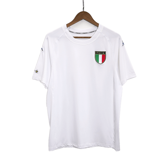 Camiseta retro de fútbol de visitante de Italia 2002