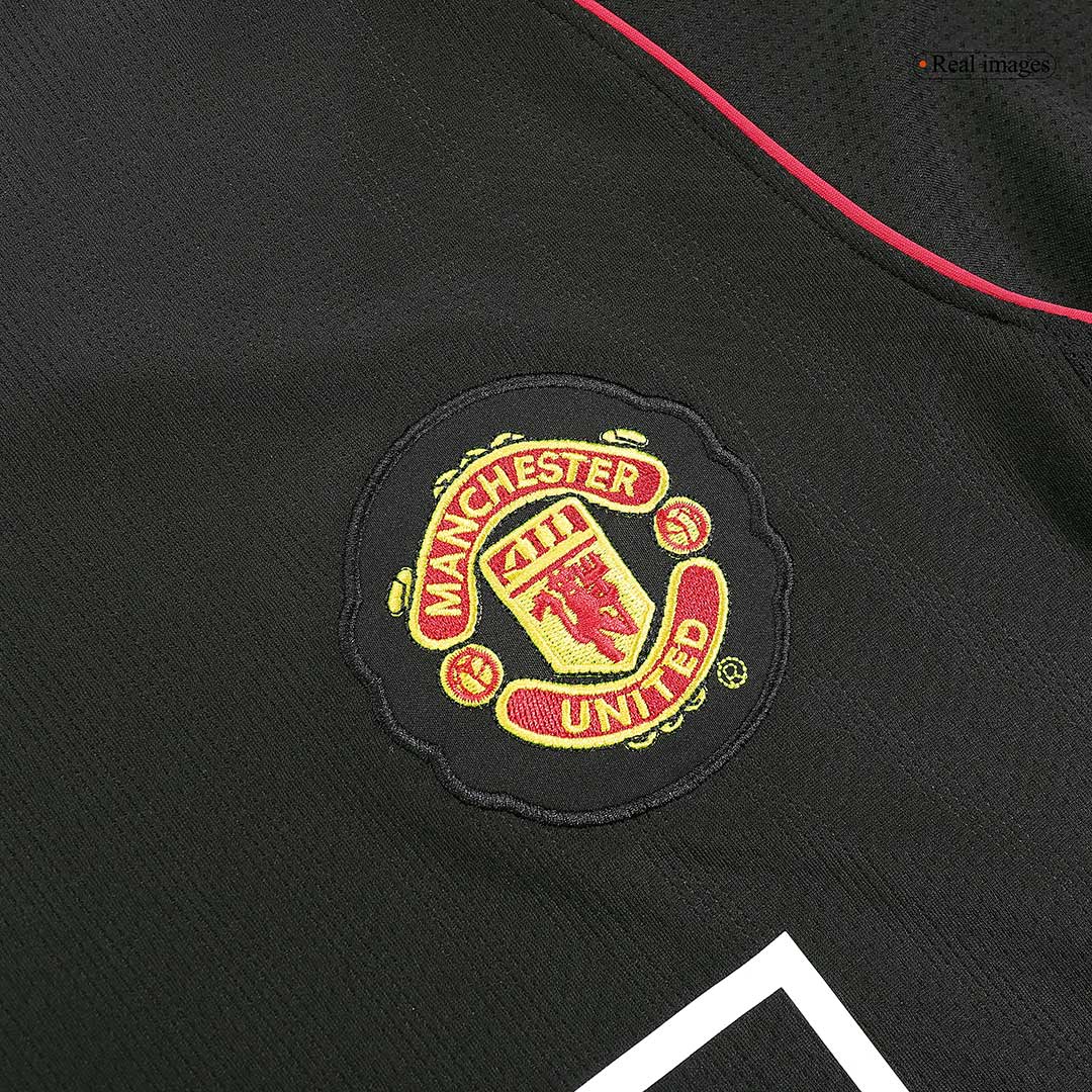 Camiseta de fútbol retro de manga larga de visitante del Manchester United RONALDO #7 2007/08