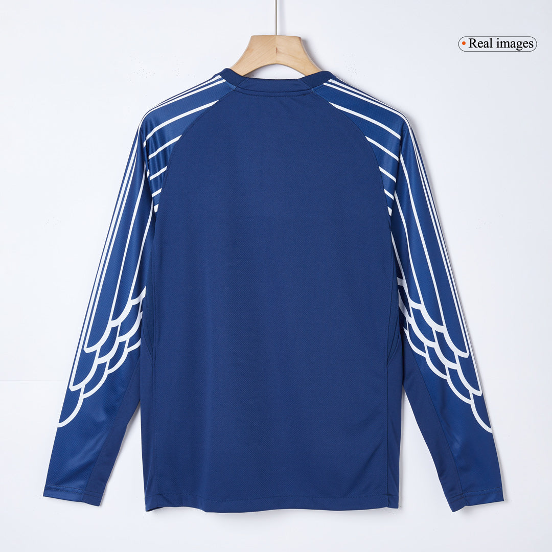 Camiseta de fútbol de manga larga de visitante del PSG 2024/25, color azul marino