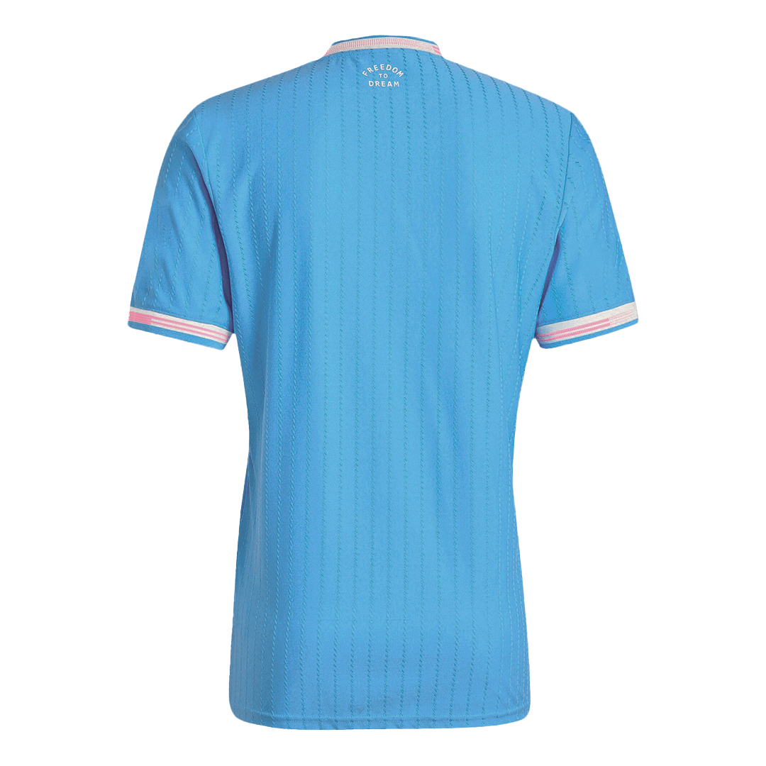 Camiseta de fútbol de visitante auténtica del Inter Miami 2025, azul