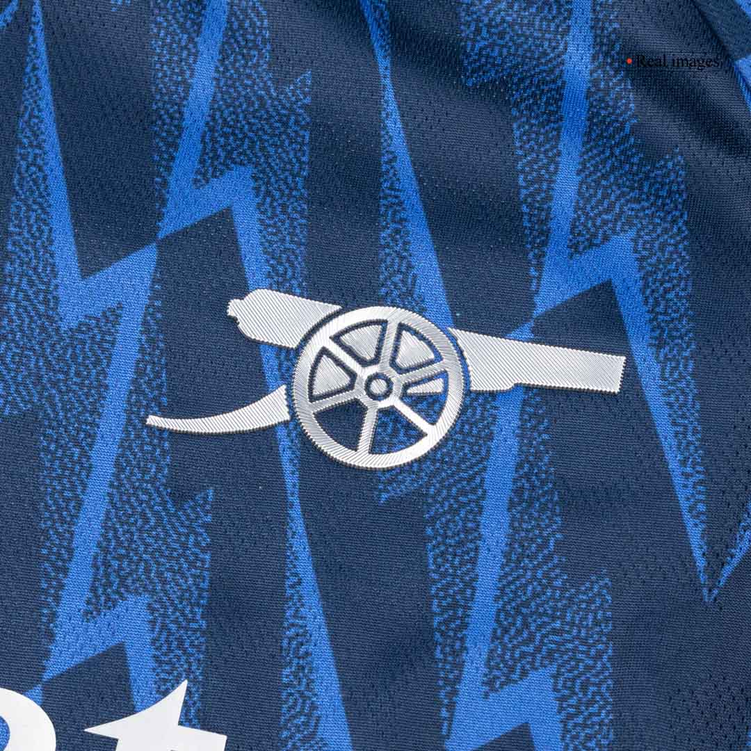 Camiseta de fútbol visitante auténtica del Arsenal ØDEGAARD #8 2025/26 Azul