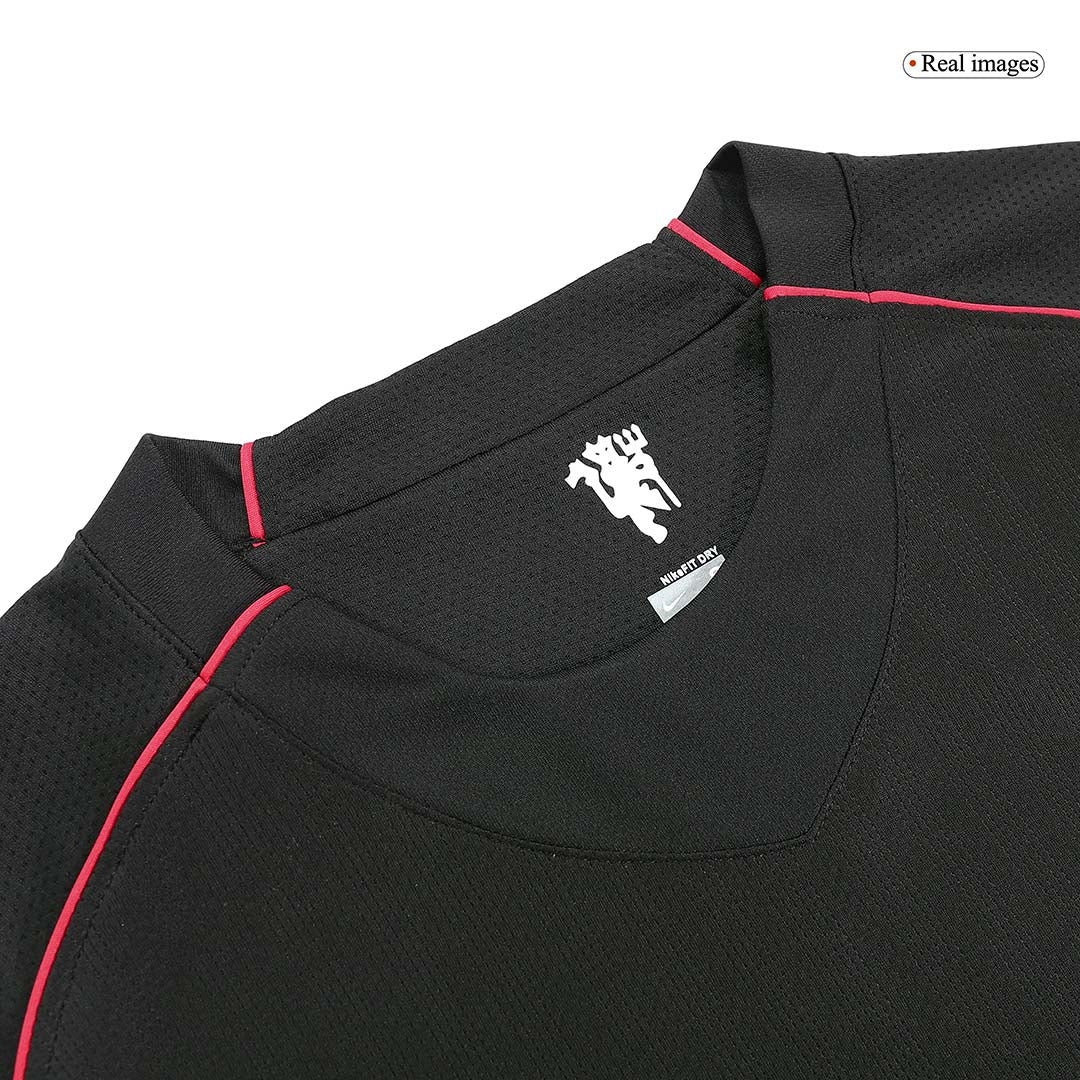 Camiseta de fútbol retro de manga larga de visitante del Manchester United RONALDO #7 2007/08