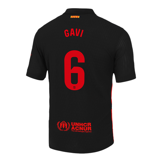 Camiseta de fútbol visitante auténtica del Barcelona GAVI #6 2024/25