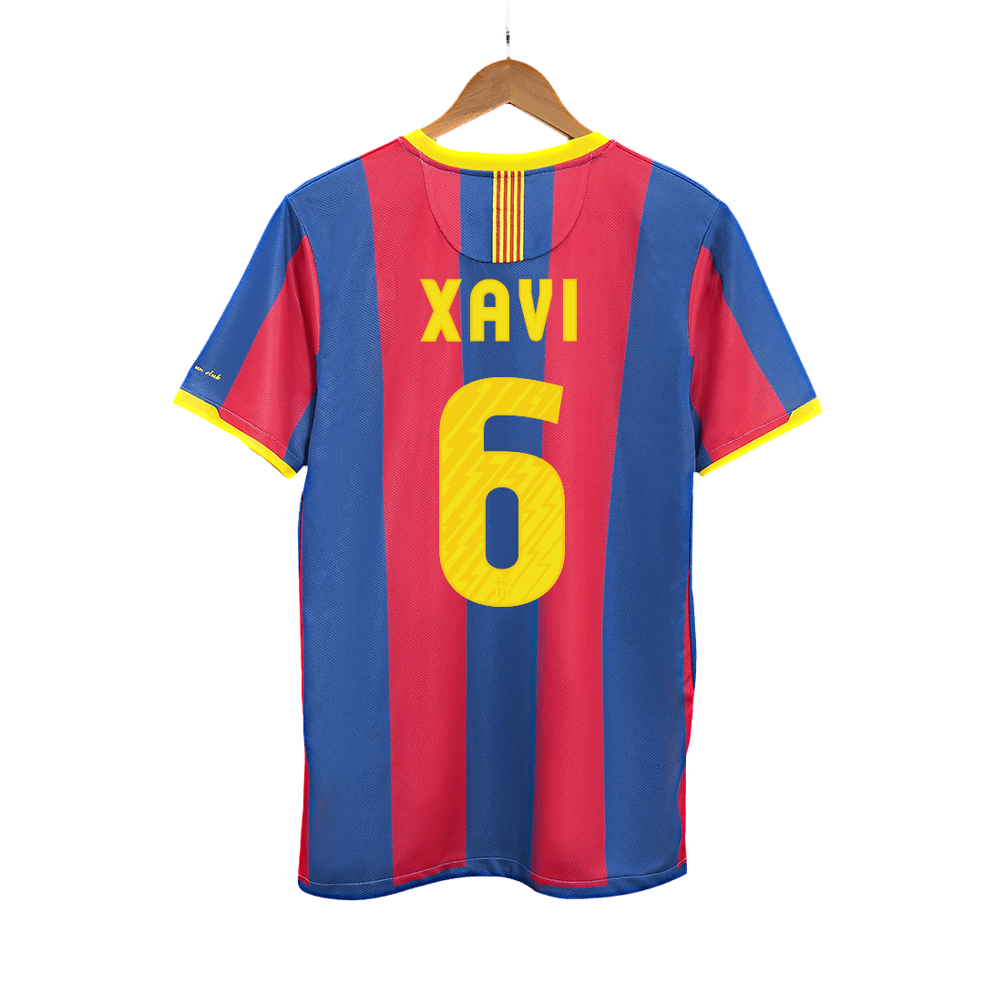 Camiseta retro de fútbol local del Barcelona XAVI #6 2010/11