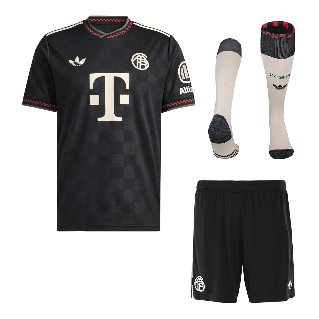 Kit de fútbol de visitante del Bayern Múnich (Kit, pantalón corto y medias) 2025/26