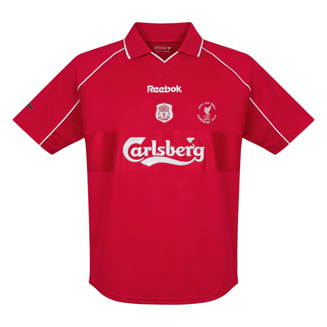 Camiseta retro de fútbol local del Liverpool 2000/01