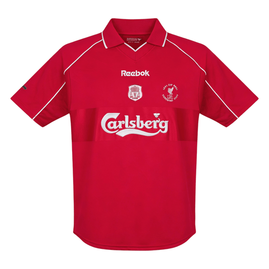 Camiseta retro de fútbol local del Liverpool 2000/01