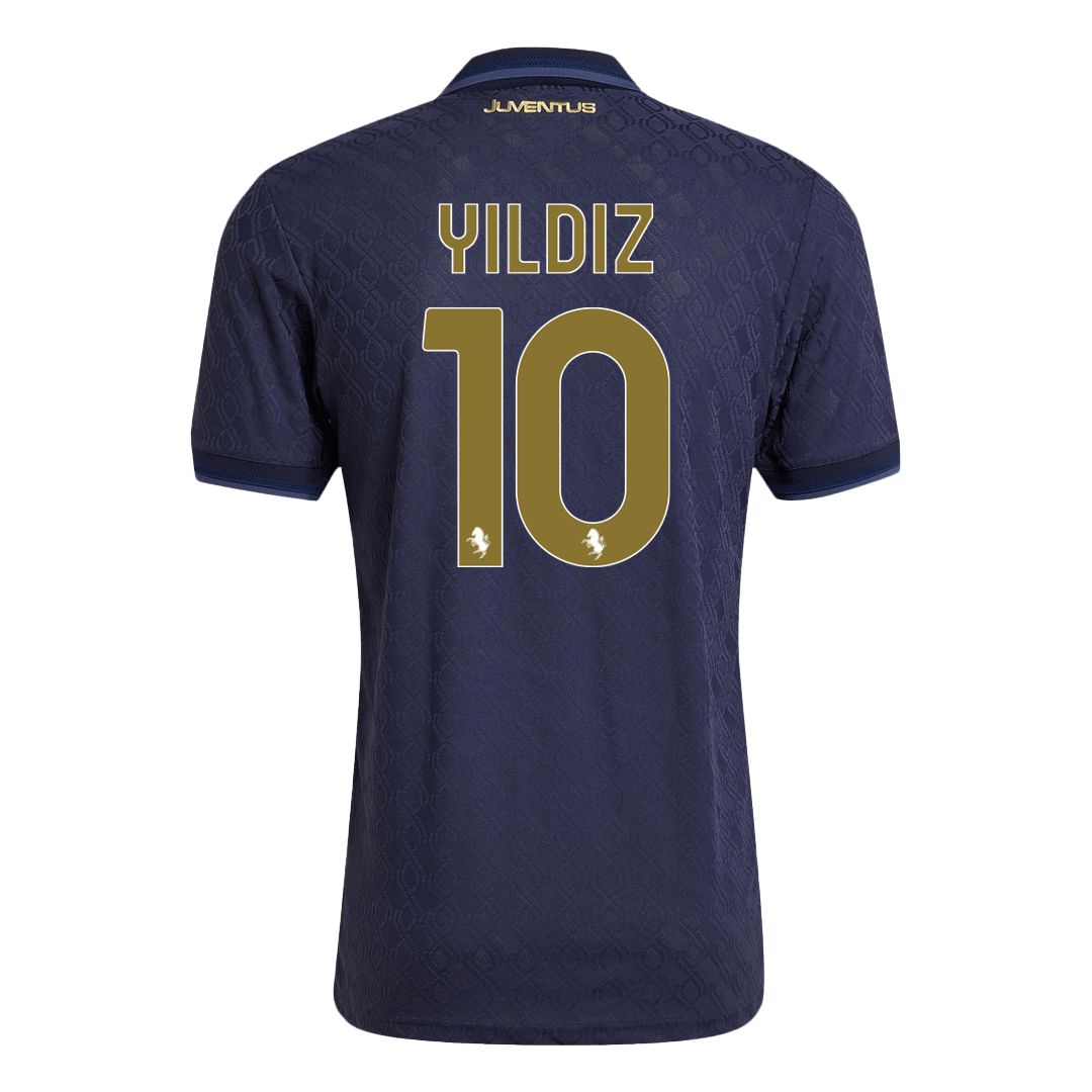 Camiseta de fútbol de visitante de la Juventus n.° 10 de YILDIZ 2024/25 - Patrocinador de Save The Children