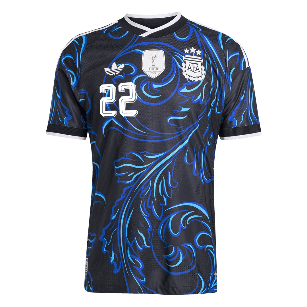 Auténtica camiseta de visitante de L. MARTÍNEZ #22 de Argentina 2026