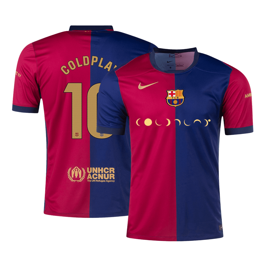 Camiseta de fútbol local del Barcelona COLDPLAY #10 2024/25 - COLDPLAY