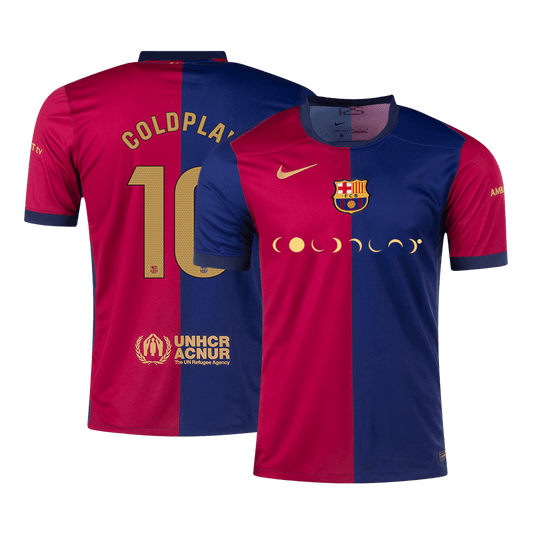 Camiseta de fútbol local del Barcelona COLDPLAY #10 2024/25 - COLDPLAY