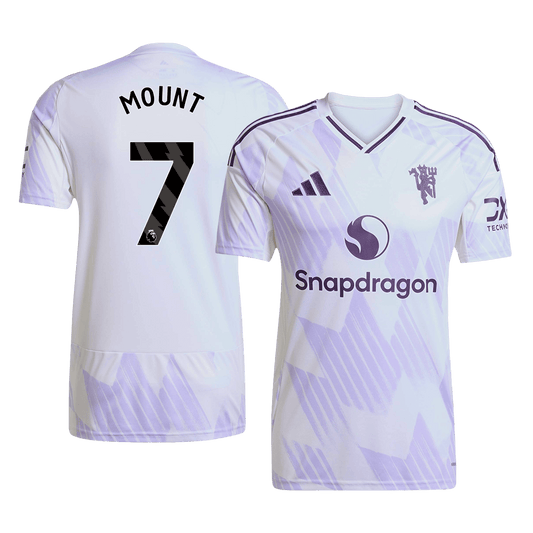 Camiseta de fútbol visitante del Manchester United 2025/26 del MOUNT #7