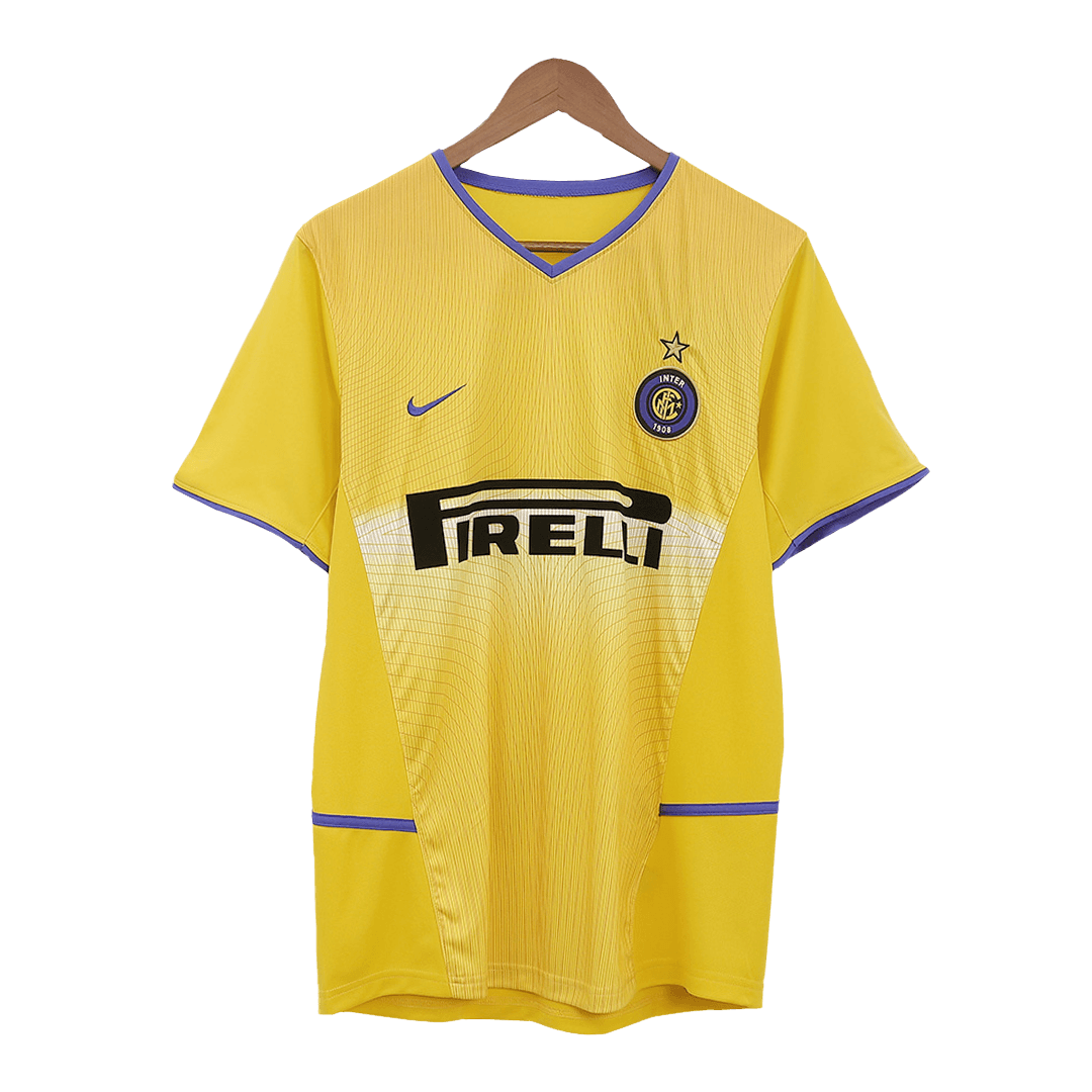 Camiseta retro de fútbol de visitante del Inter de Milán 2002/03
